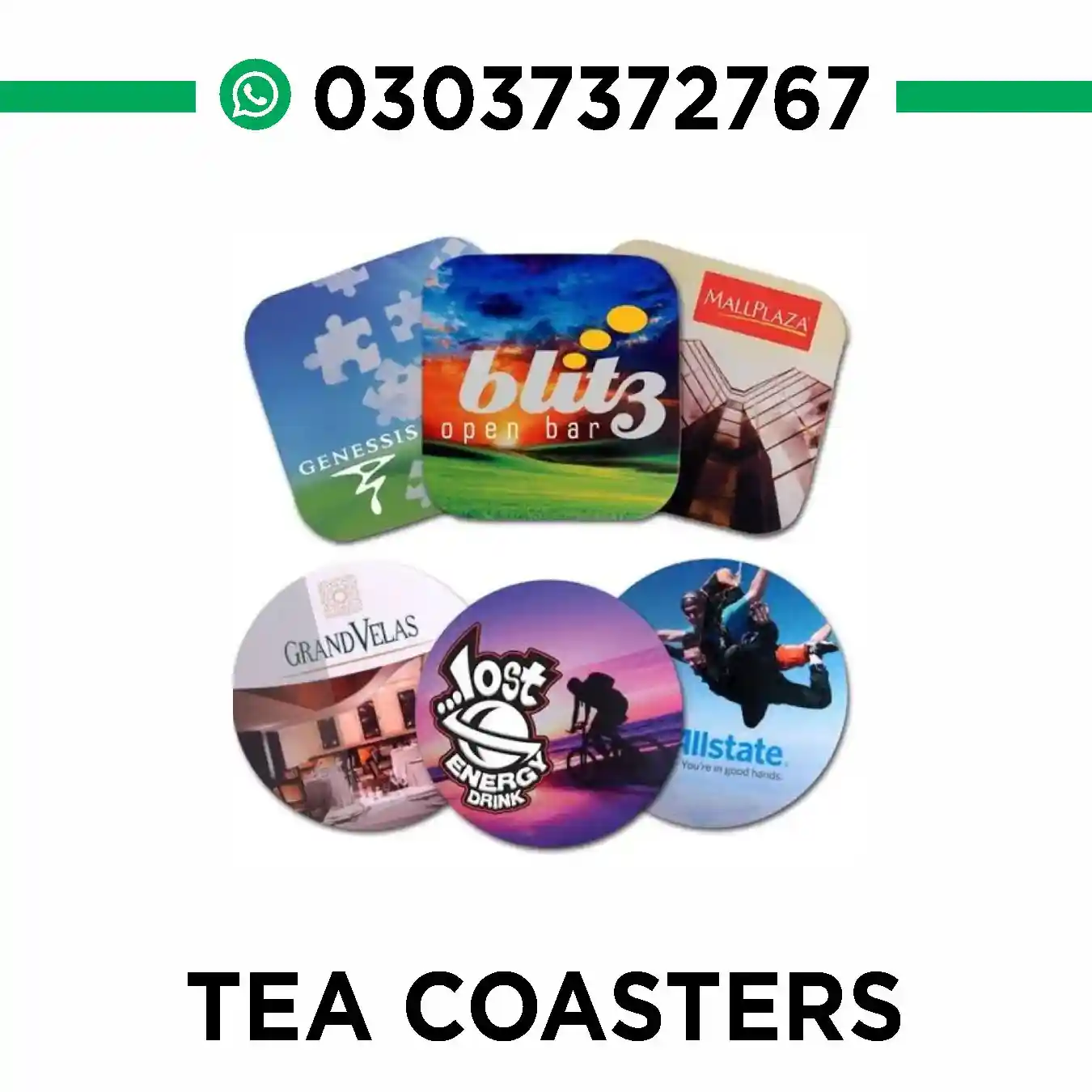Tea Coasters Printing
